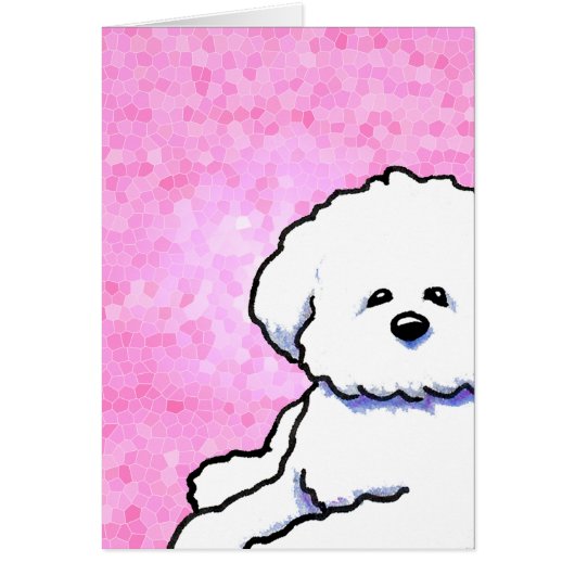 Bichon Frise Note Card (Vorne)