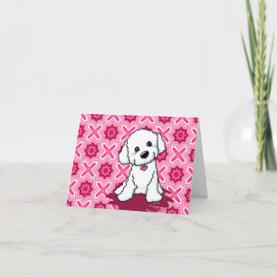 Bichon Frisé Notizkarte Feiertagskarte