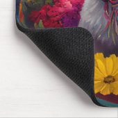 Bichon Frise on a Paddle: Ein Landschaftliches Abe Mousepad (Ecke)