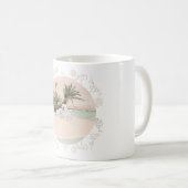 Bichon Frise Palmy Beach Kaffeetasse (VorderseiteRechts)