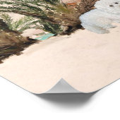 Bichon Frise Palmy Beach Poster (Ecke)