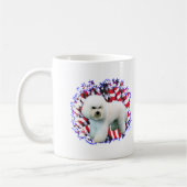 Bichon Frise Patriot Kaffeetasse (Links)