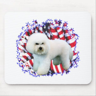 Bichon Frise Patriot Mousepad