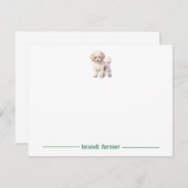 Bichon Frise Personalisierte Mitteilungskarten (Vorne/Hinten)