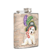Bichon Frise Pirate Flachmann (Rechts)