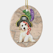 Bichon Frise Pirate Keramikornament (Rechts)