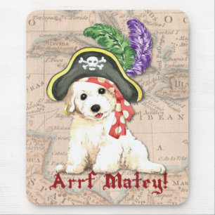 Bichon Frise Pirate Mousepad