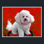 Bichon Frise Pop Art Prints Poster<br><div class="desc">Liebe der Bichon Frise? Hier ist Ihre Chance,  diese bezaubernde Rasse der Welt zu zeigen,  mit einem bunten,  lustigen,  Pop Art digitalen Gemälde. Durch das Ändern einer Standardgröße werden Ihre Framingoptionen einfacher!</div>