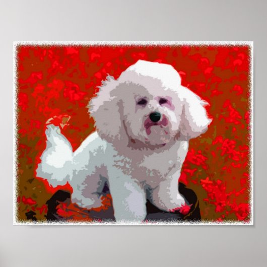 Bichon Frise Pop Art Prints Poster (Vorne)