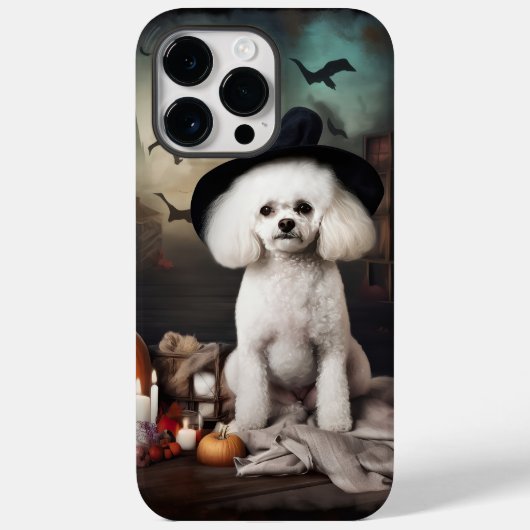 Bichon Frise Pumpkins Halloween Beängstigend Case-Mate iPhone Hülle (Rückseite)