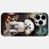 Bichon Frise Pumpkins Halloween Beängstigend Case-Mate iPhone Hülle (Rückseite (Horizontal))
