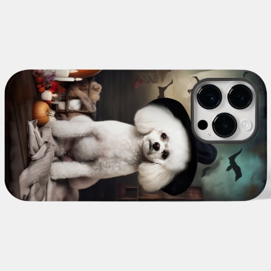 Bichon Frise Pumpkins Halloween Beängstigend Case-Mate iPhone Hülle (Rückseite (Horizontal))