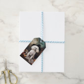 Bichon Frise Pumpkins Halloween Beängstigend Geschenkanhänger (Mit Garn)