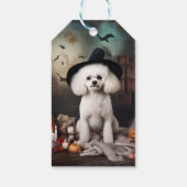 Bichon Frise Pumpkins Halloween Beängstigend Geschenkanhänger (Rückseite)