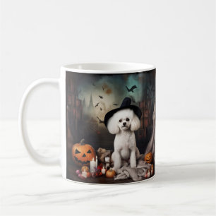 Bichon Frise Pumpkins Halloween Beängstigend Kaffeetasse