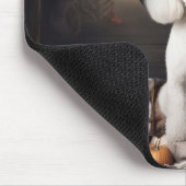 Bichon Frise Pumpkins Halloween Beängstigend Mousepad (Ecke)