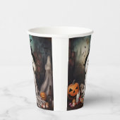 Bichon Frise Pumpkins Halloween Beängstigend Pappbecher (Rechts)