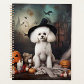 Bichon Frise Pumpkins Halloween Beängstigend Planer (Vorderseite)