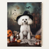 Bichon Frise Pumpkins Halloween Beängstigend Planer (Rückseite)