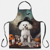 Bichon Frise Pumpkins Halloween Beängstigend Schürze (Vorderseite)
