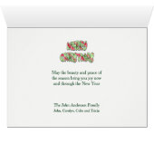 Bichon Frise Puppies in Basketball Weihnachtskarte (Innenansicht Horizontal (Unten))