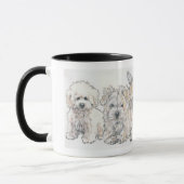 Bichon Frise Puppies Tasse (Links)