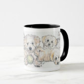 Bichon Frise Puppies Tasse (VorderseiteRechts)