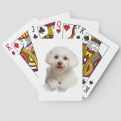 Bichon Frise Puppy Spielkarten (Rückseite)