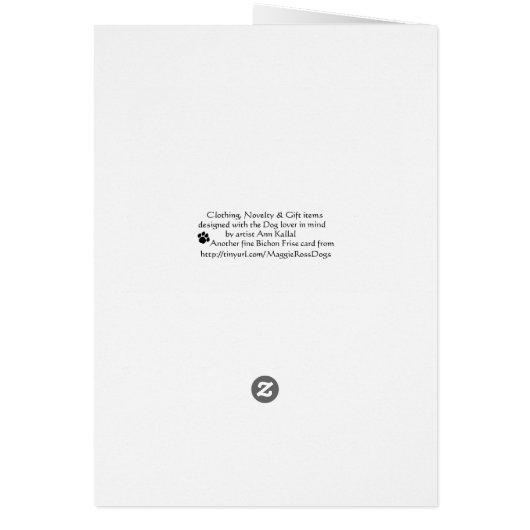 Bichon Frise Rainbow Bridge (Hinten)