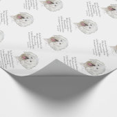 Bichon Frise Rainbow Bridge Geschenkpapier (Ecke)