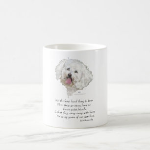 Bichon Frise Regenbogenbrücke Kaffeetasse