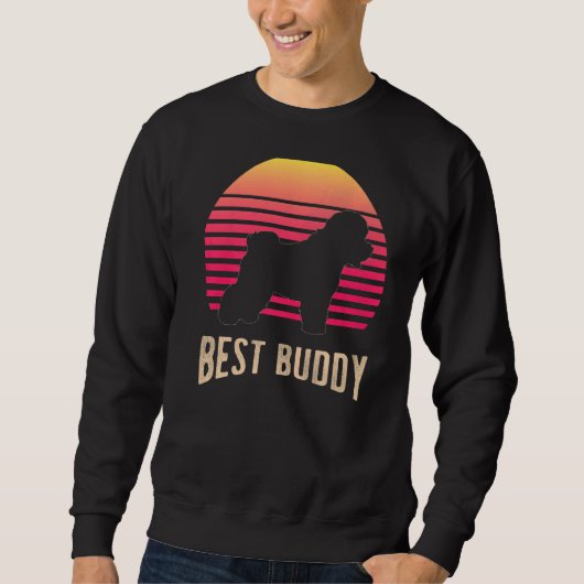 Bichon Frisé Retro Premium Sweatshirt (Vorderseite)