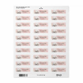 Bichon Frise Return Address Labels (Vorne)