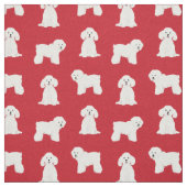 Bichon Frise, Rothundweihe Stoff (Muster)