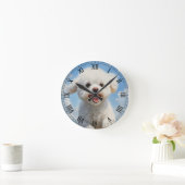 Bichon Frise Runde Wanduhr (Zuhause)