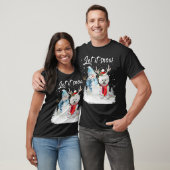 Bichon Frise Santa Dog Christmas Snowman Xmas Paja T-Shirt (Unisex)