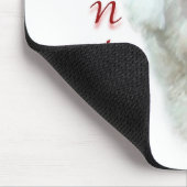 Bichon Frise Santa Paws Mousepad (Ecke)