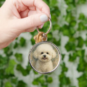 Bichon Frisé Schlüsselanhänger (Hand)