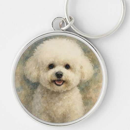 Bichon Frisé Schlüsselanhänger (Vorne)