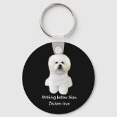 Bichon Frise Schlüsselanhänger (Vorderseite)