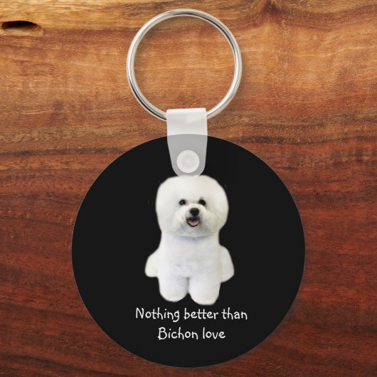 Bichon Frise Schlüsselanhänger (Vorderseite)