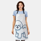 Bichon Frise Schürze (Getragen)