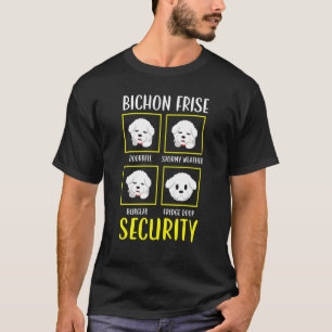 Bichon Frise Security Curry Hair Pup Welpe 1 T-Shirt