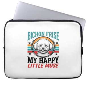 Bichon Frise Shirt Vintage Spirit Hund Art_1 Laptopschutzhülle