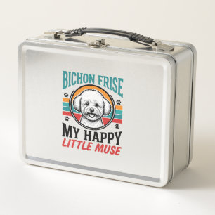 Bichon Frise Shirt Vintage Spirit Hund Art_1 Metall Brotdose