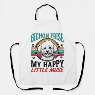 Bichon Frise Shirt Vintage Spirit Hund Art_1 Schürze
