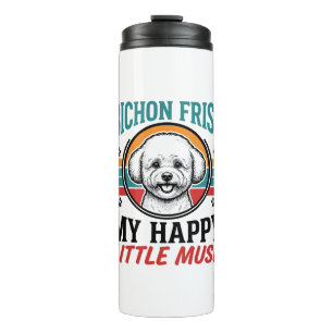 Bichon Frise Shirt Vintage Spirit Hund Art_1 Thermosbecher