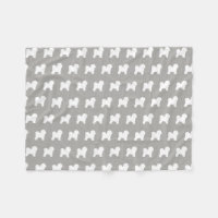 Bichon Frise Silhouette-Muster-Grau