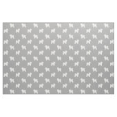 Bichon Frise Silhouette-Muster Stoff (Fat Quarter (45,7 x 55,9 cm))