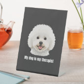 Bichon Frise Sockelschild (In Situ)
